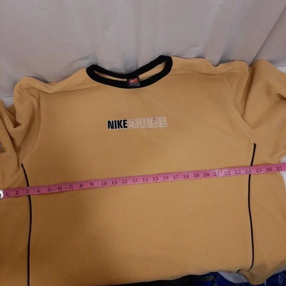 Nike Baseball Nike Team Sweatshirt Fleece Men XL Yellow/Black Black Label READ - Picture 9 of 16